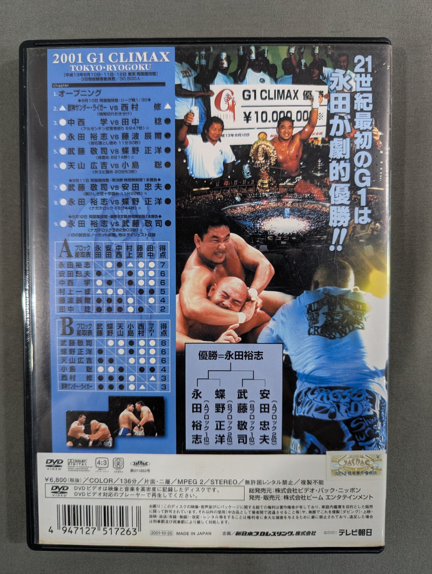 2001 G1 CLIMAX VOL.2 ★東京・両国★