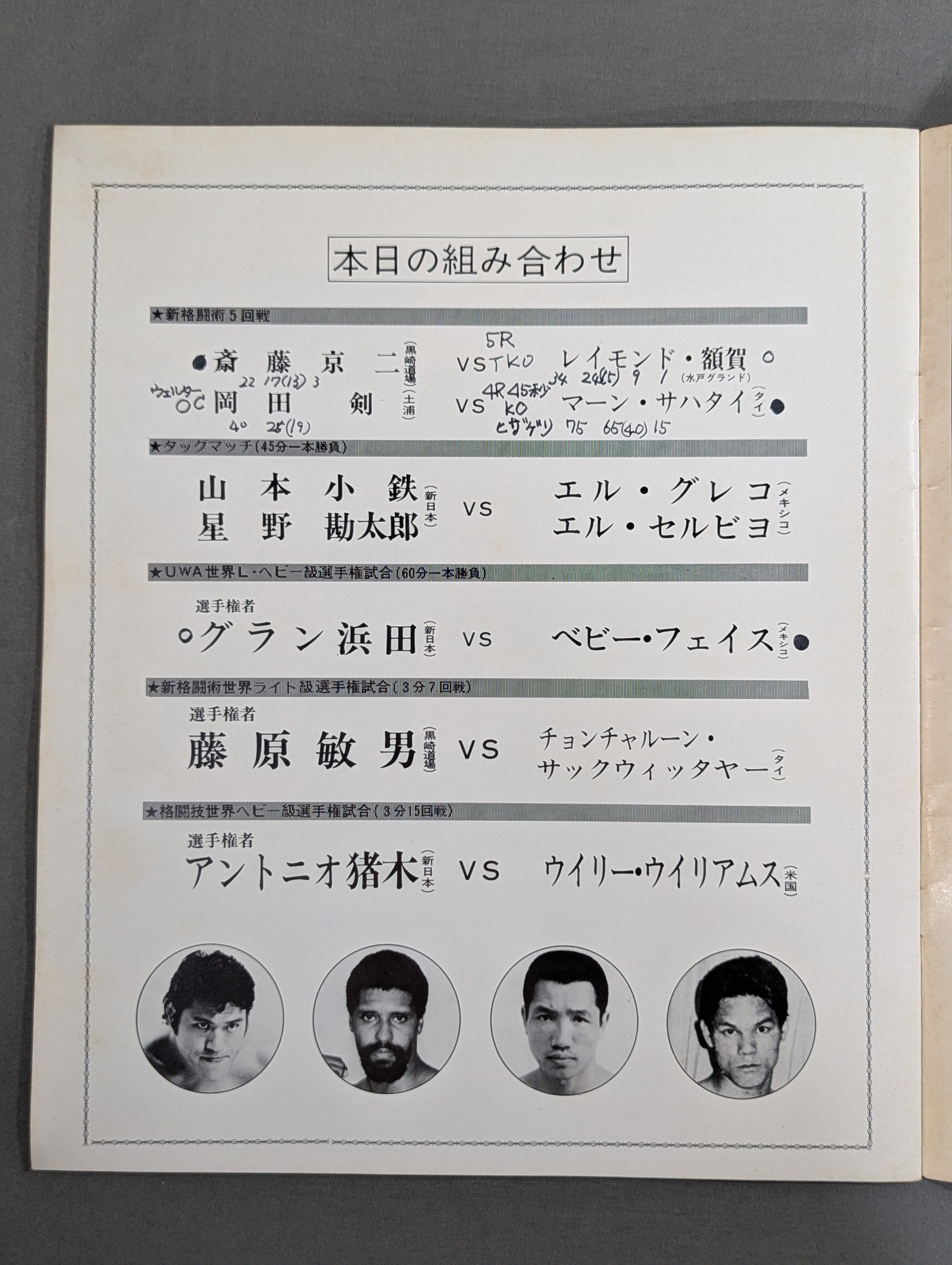 ☆猪木vsウイリー・ウィリアムス☆ 格闘技世界ヘビー級選手権試合 – 闘道館