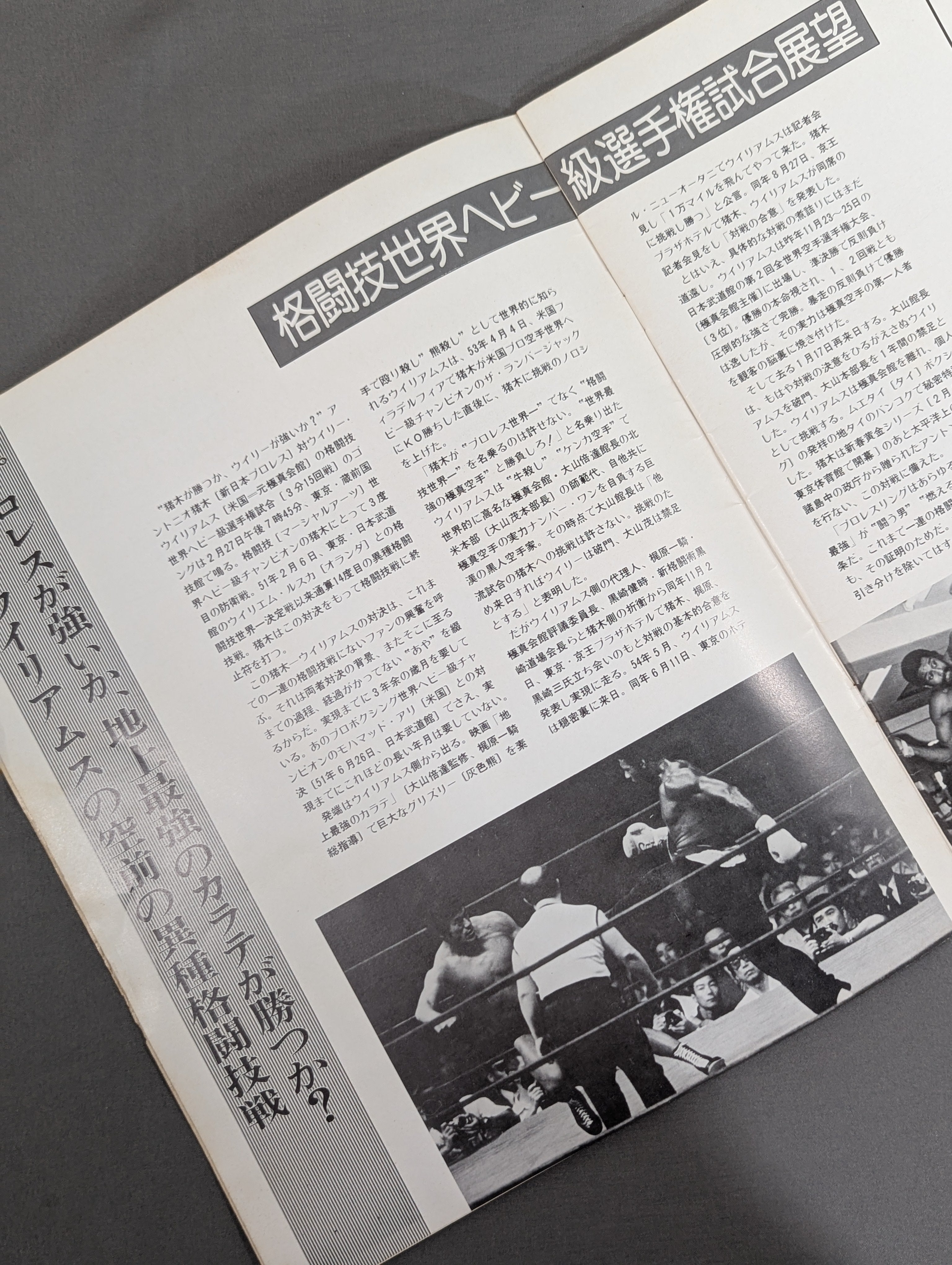 ☆猪木vsウイリー・ウィリアムス☆ 格闘技世界ヘビー級選手権試合 – 闘道館