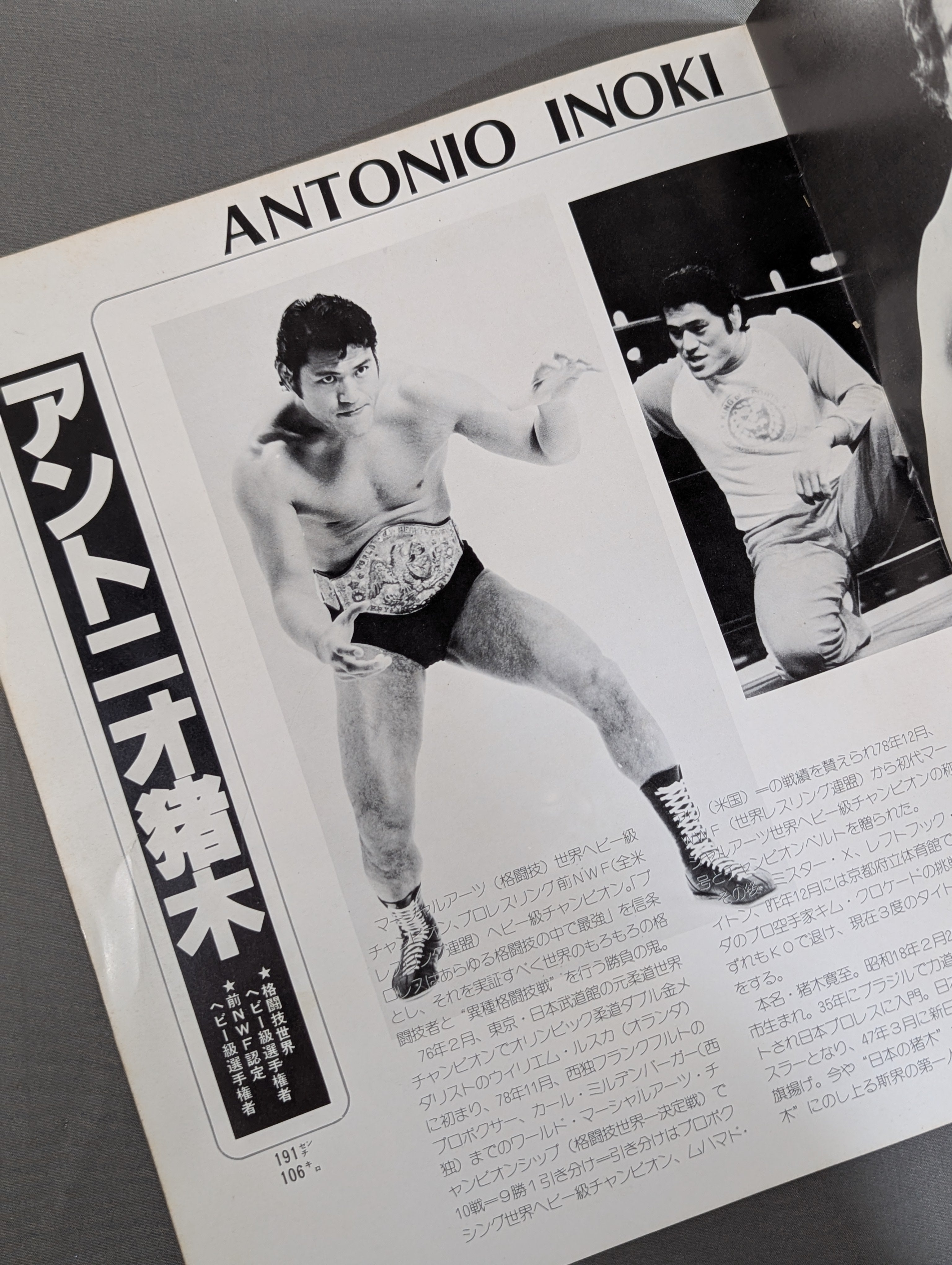 ☆猪木vsウイリー・ウィリアムス☆ 格闘技世界ヘビー級選手権試合 – 闘道館