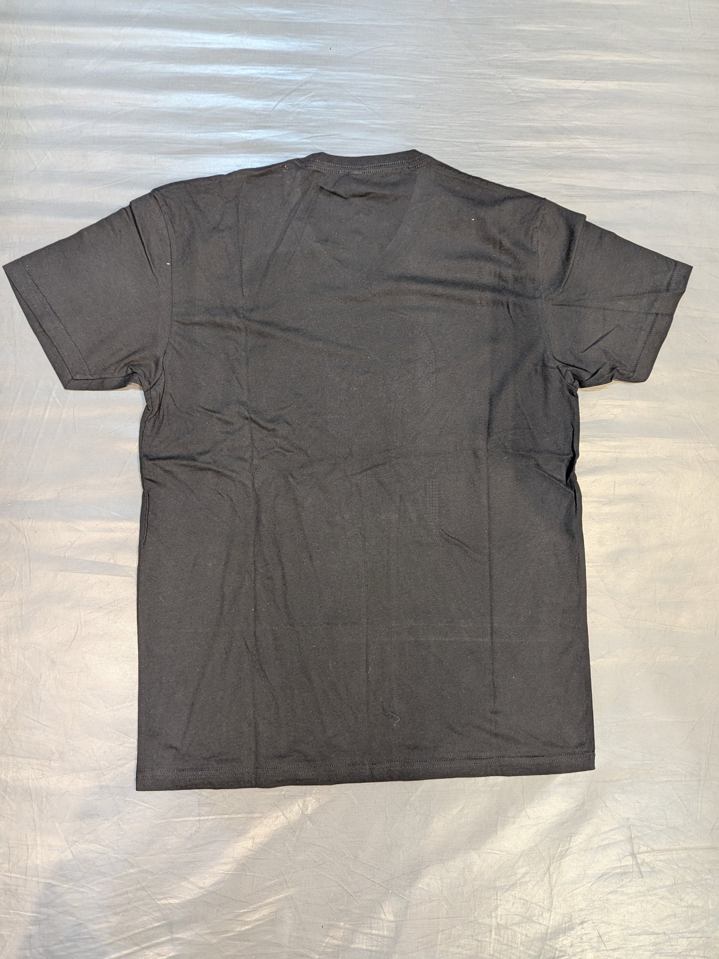 WBC ラインストーン装飾VネックTシャツ①(ブラック)