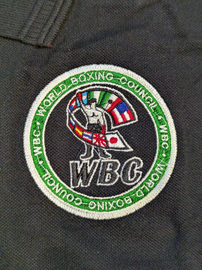 ★50周年記念★ WBC ワッペン刺繍ポロシャツ①(ブラック)