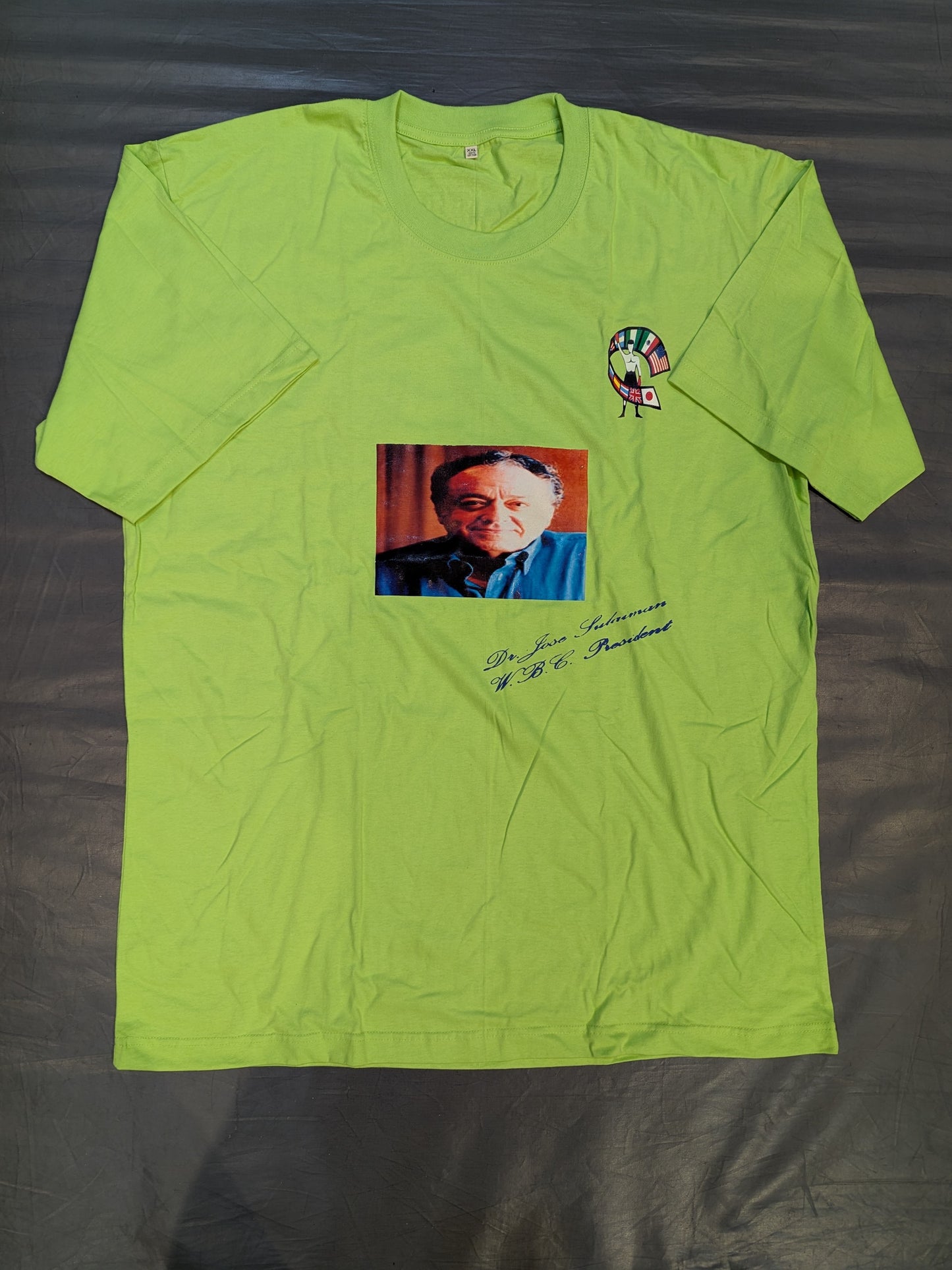 ホセ・スレイマン「WBC President」ピクチャーTシャツ(ライトグリーン)