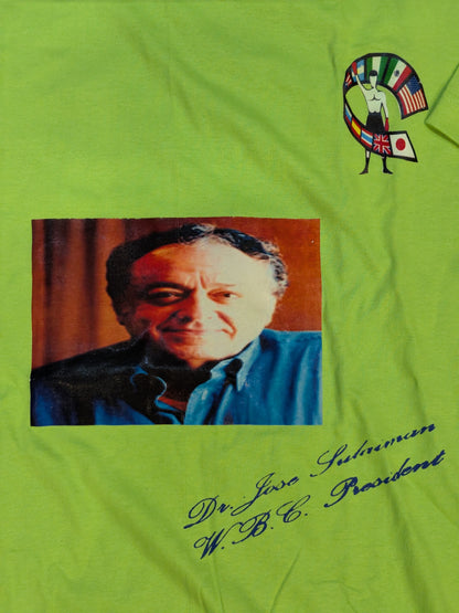 ホセ・スレイマン「WBC President」ピクチャーTシャツ(ライトグリーン)