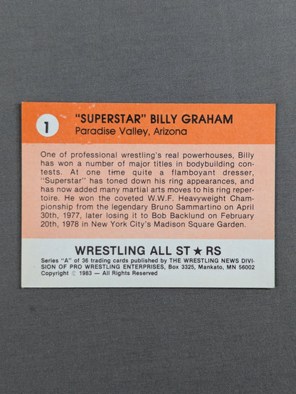 ★1983 WRESTLING ALL STARS Series A★ スーパースター・ビリー・グラハム