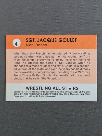 ★1983 WRESTLING ALL STARS Series A★ サージェント・ジャック・グレイ