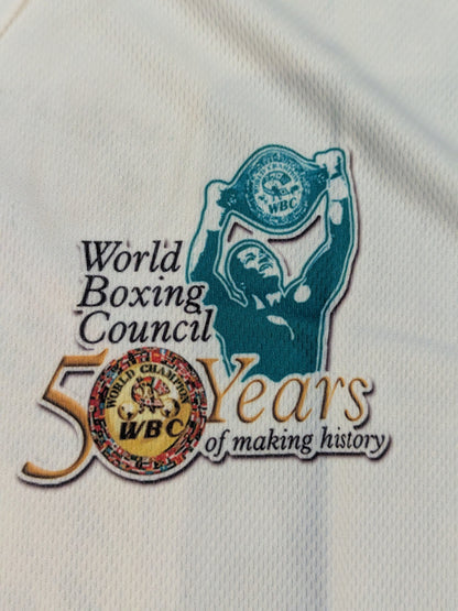 ★50周年記念★ WBC「モハメド・アリ」ポロシャツ(ホワイト)
