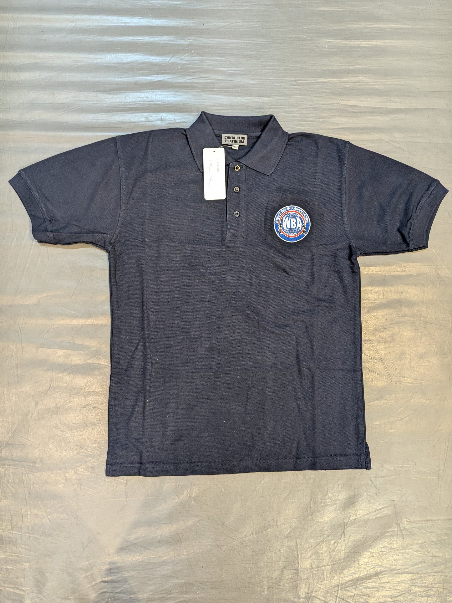 WBA patch embroidered polo shirt (black)