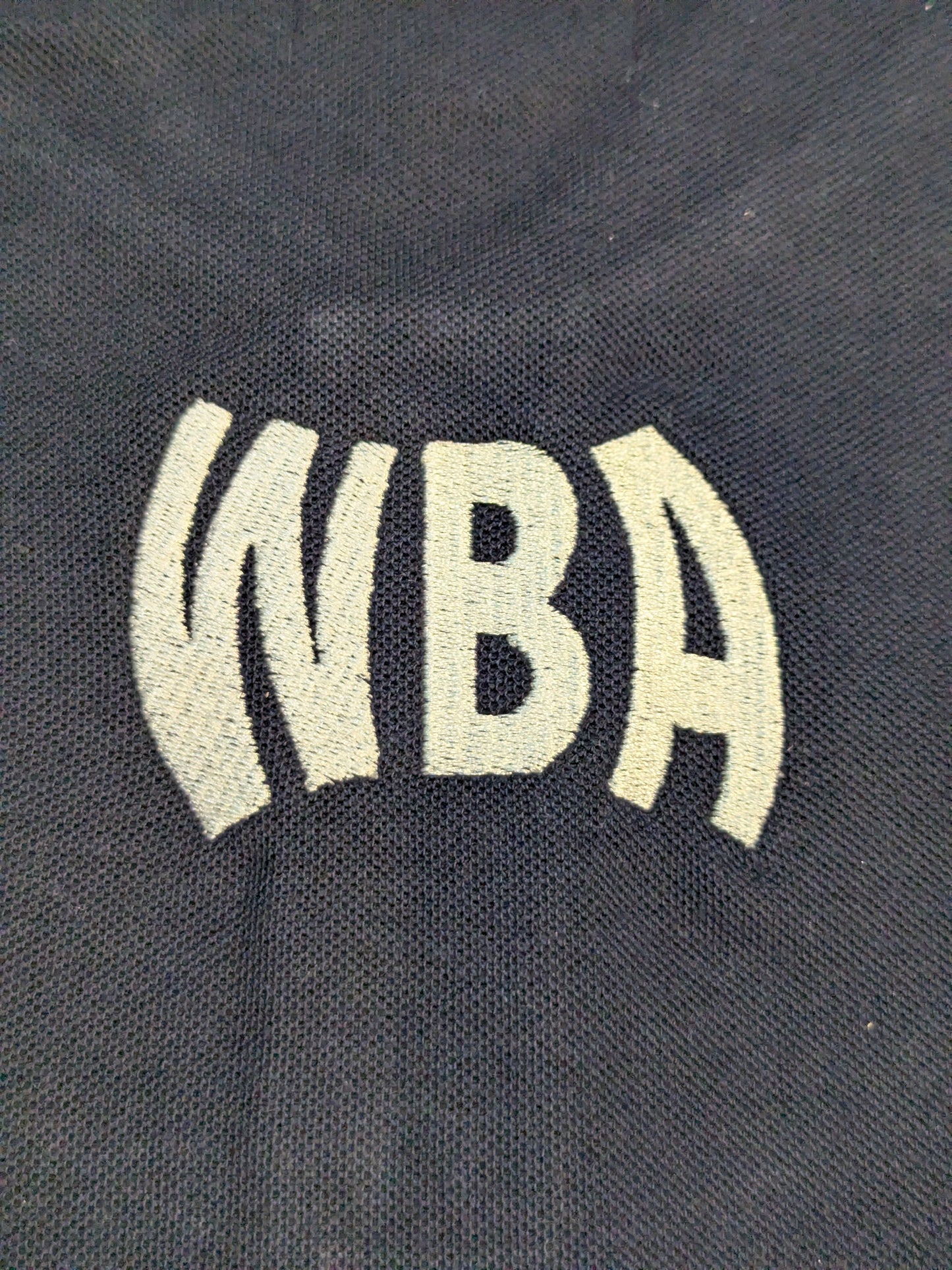 WBA patch embroidered polo shirt (black)