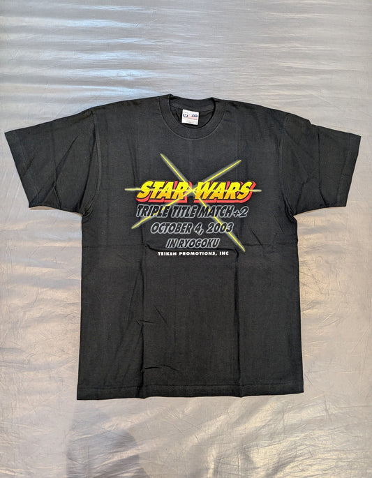 STAR WARS TRIPLE TITLE MATCH +2 Tシャツ(ブラック)