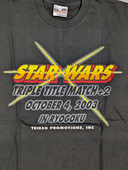 STAR WARS TRIPLE TITLE MATCH +2 Tシャツ(ブラック)