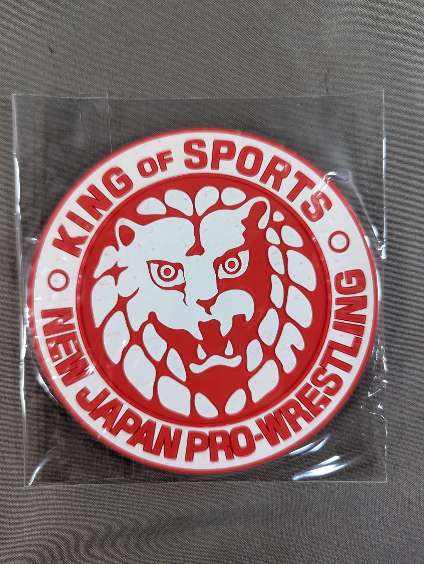 New Japan Pro Wrestling  Lion Mark  BIG Rubber Coaster