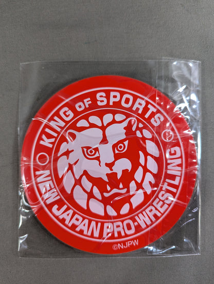New Japan Pro Wrestling  Lion Mark  BIG Rubber Coaster