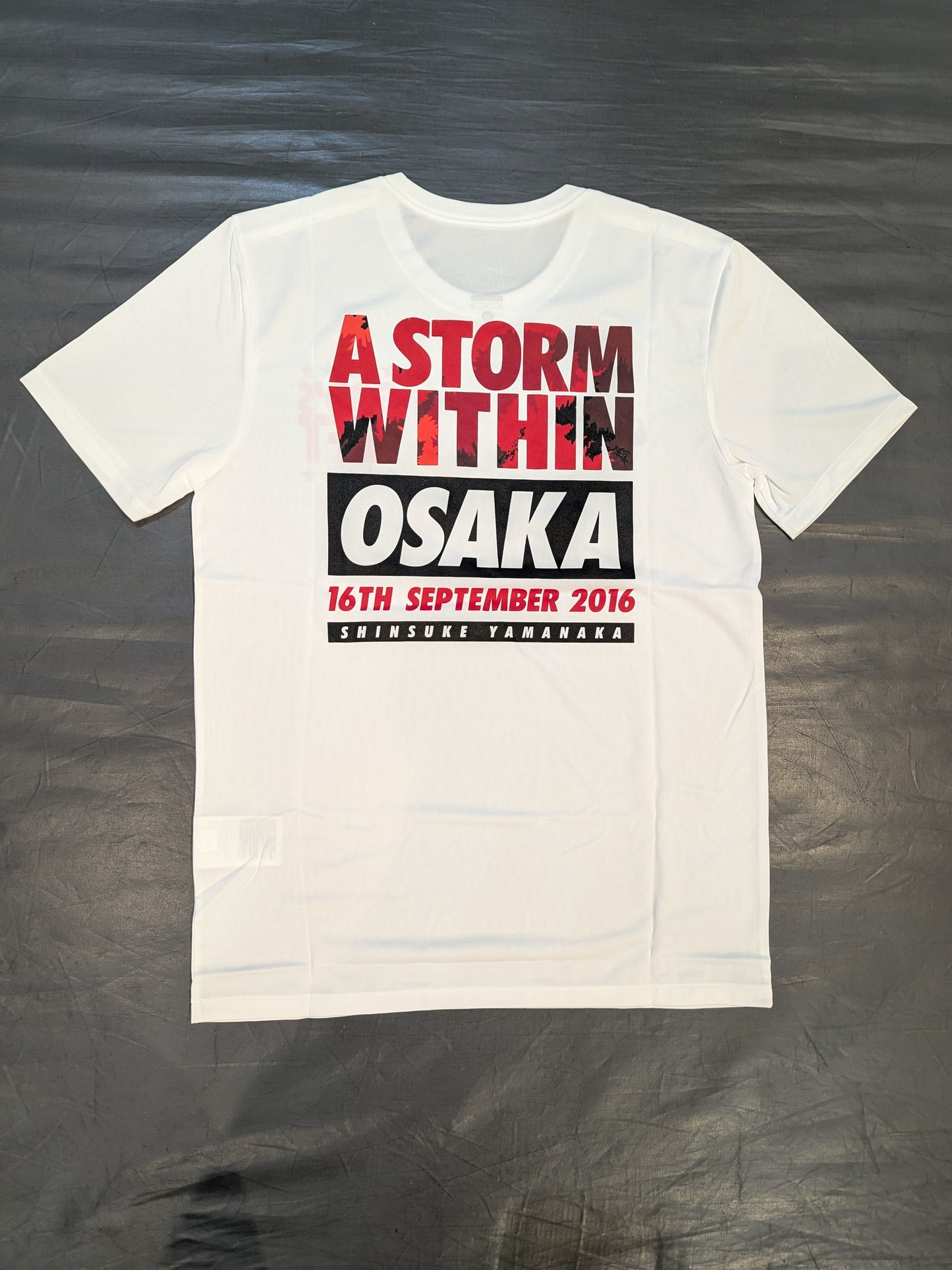 山中慎介「A STORM WITHIN OSAKA」ドライTシャツ②(ホワイト)