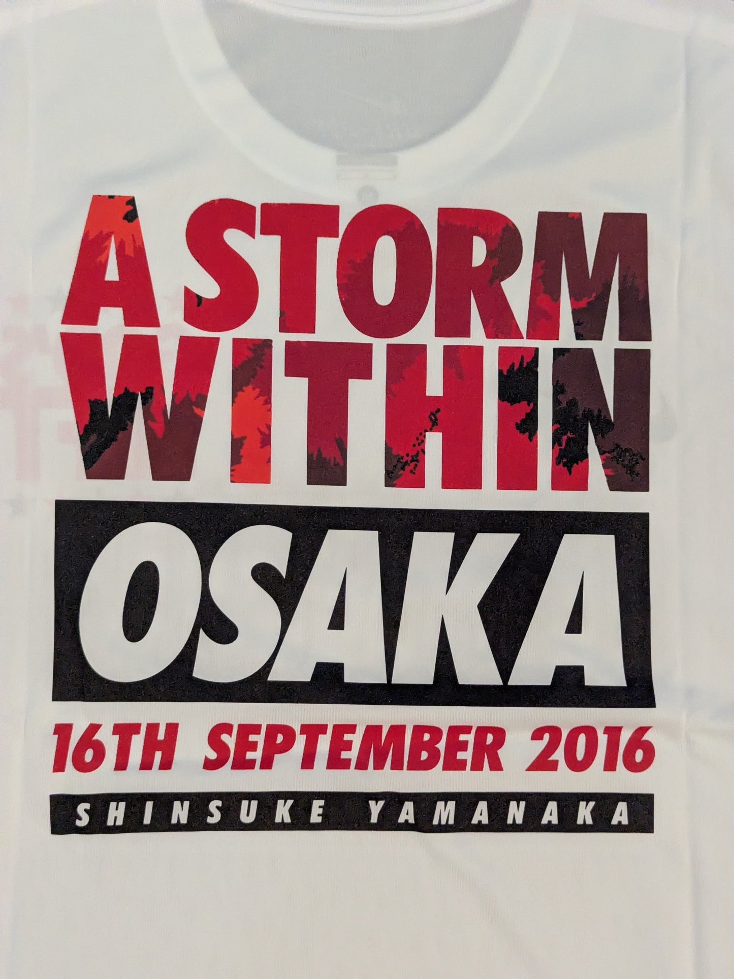 山中慎介「A STORM WITHIN OSAKA」ドライTシャツ②(ホワイト)