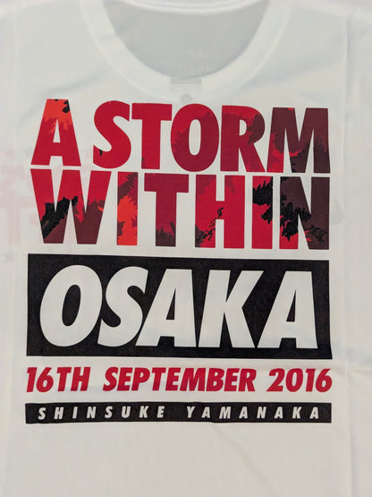山中慎介「A STORM WITHIN OSAKA」ドライTシャツ②(ホワイト)