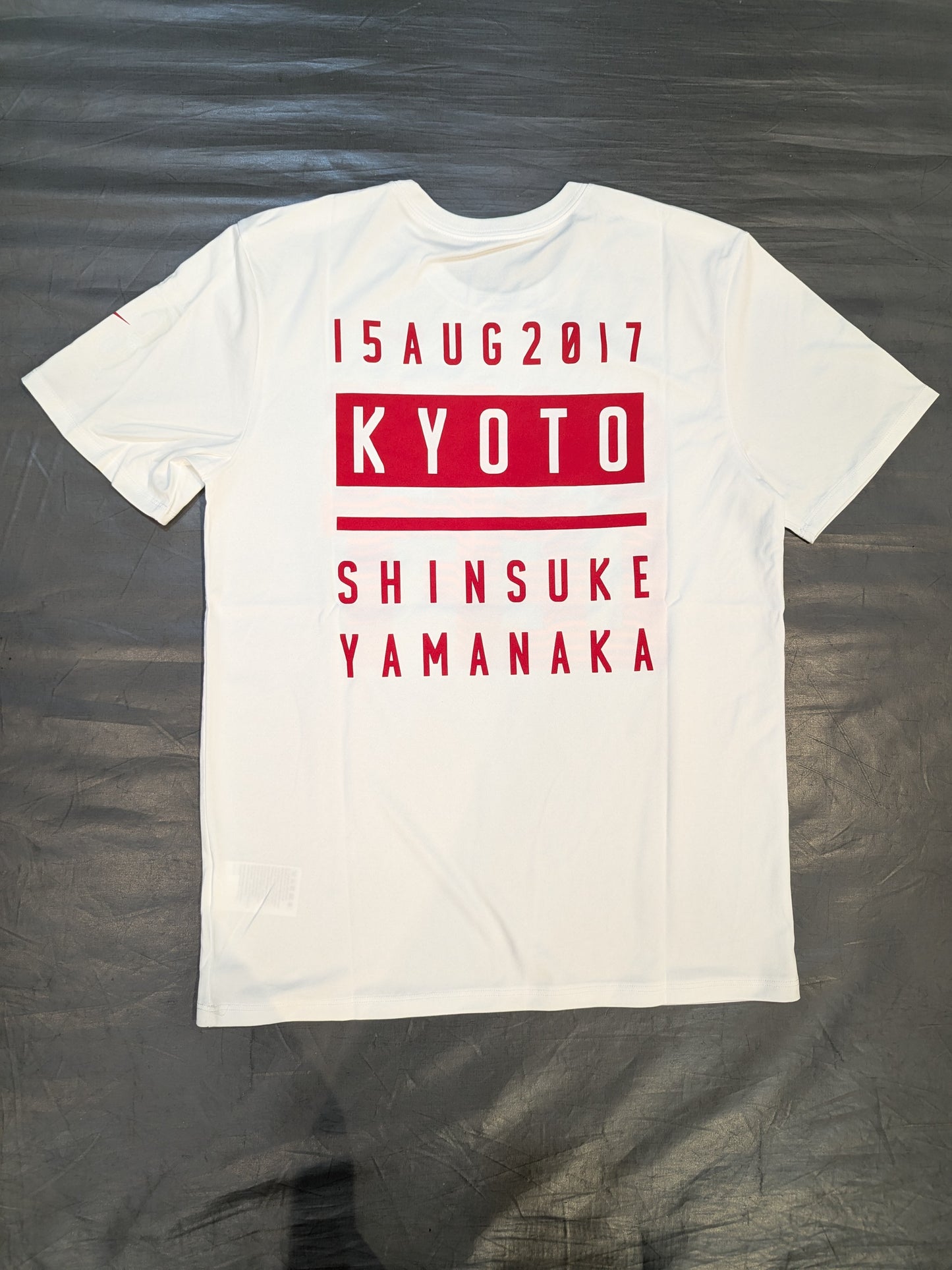 Shinsuke Yamanaka "GOD'S LEFT KYOTO" Dry T-Shirt (1) (White)