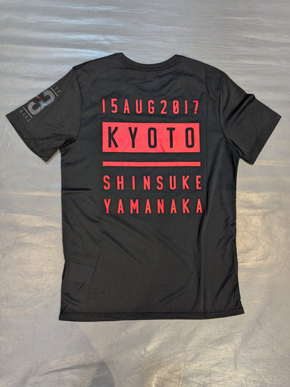 Shinsuke Yamanaka 'GOD'S LEFT KYOTO' Dry T-Shirt (2) (Black)
