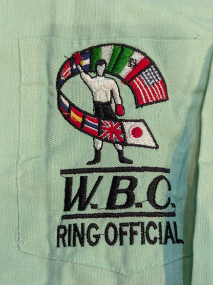 WBC RING OFFICIAL Collar Shirt (Mint Green)