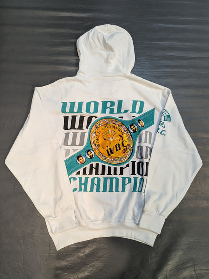 WBC "WORLD CHAMPION" Picture Pullover Hoodie  (White)