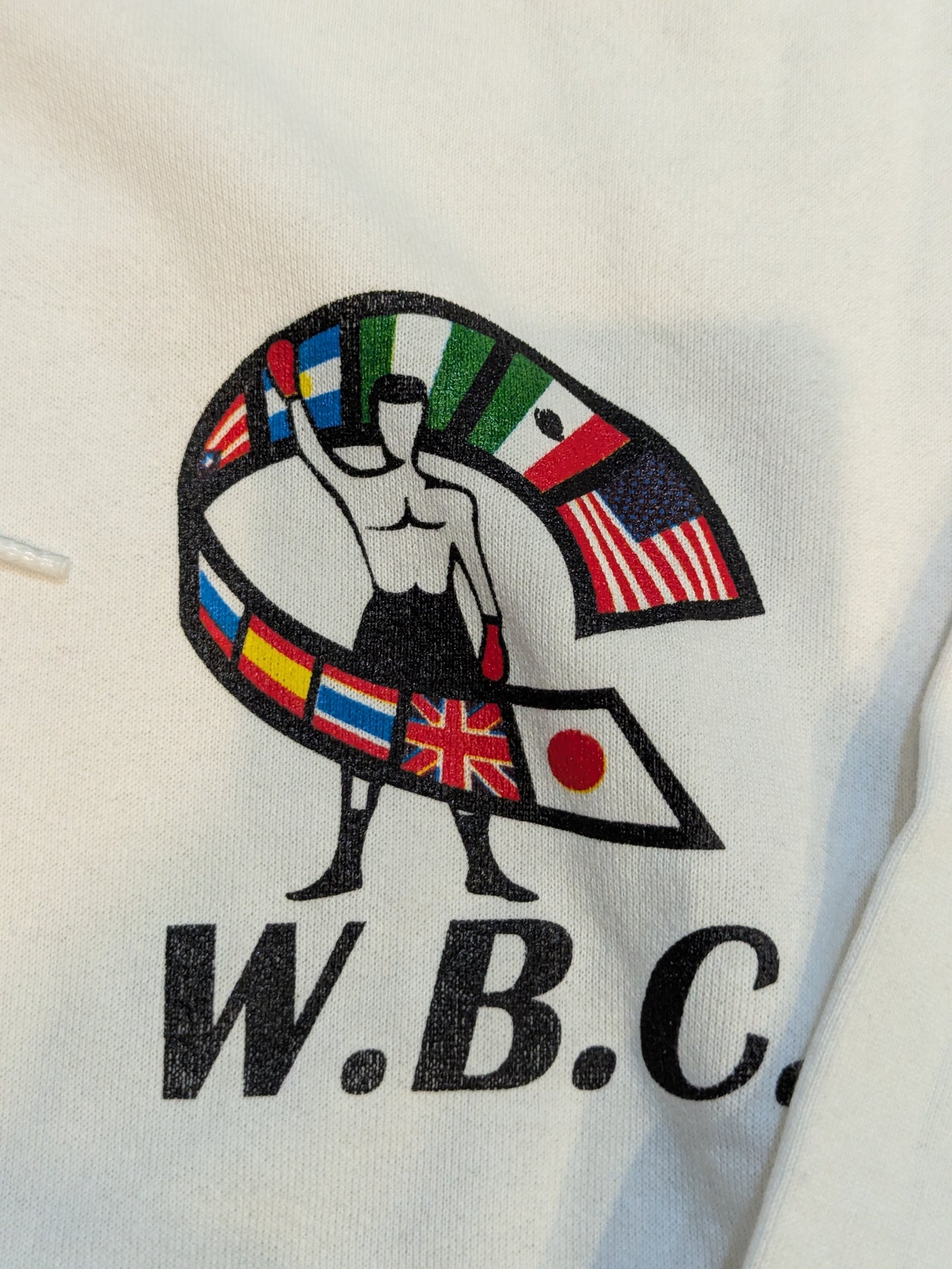 WBC "WORLD CHAMPION" Picture Pullover Hoodie  (White)