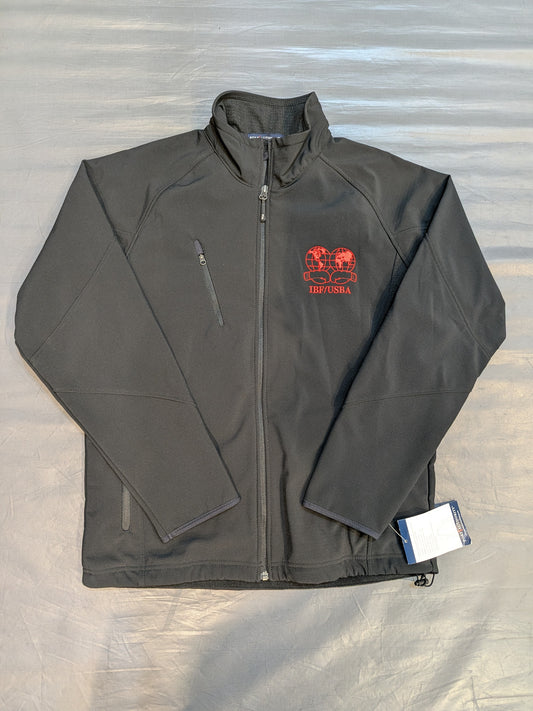 IBF/USBA Embroidered zip-up jacket (Black)
