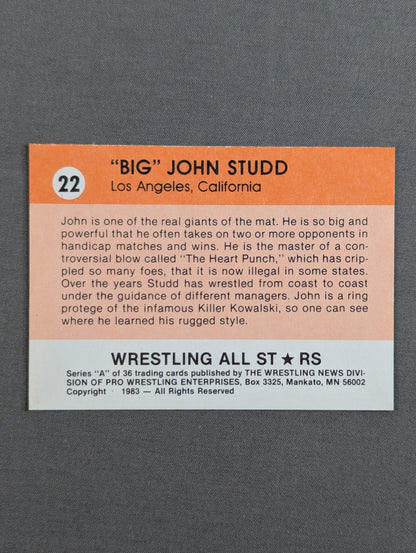 ★1983 WRESTLING ALL STARS Series A★ ビッグ・ジョン・スタッド