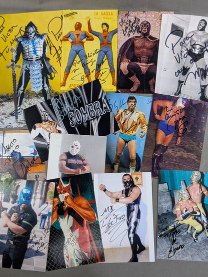 【hand signed autograph】 Mexico Lucha Libre 140 sheets photo set