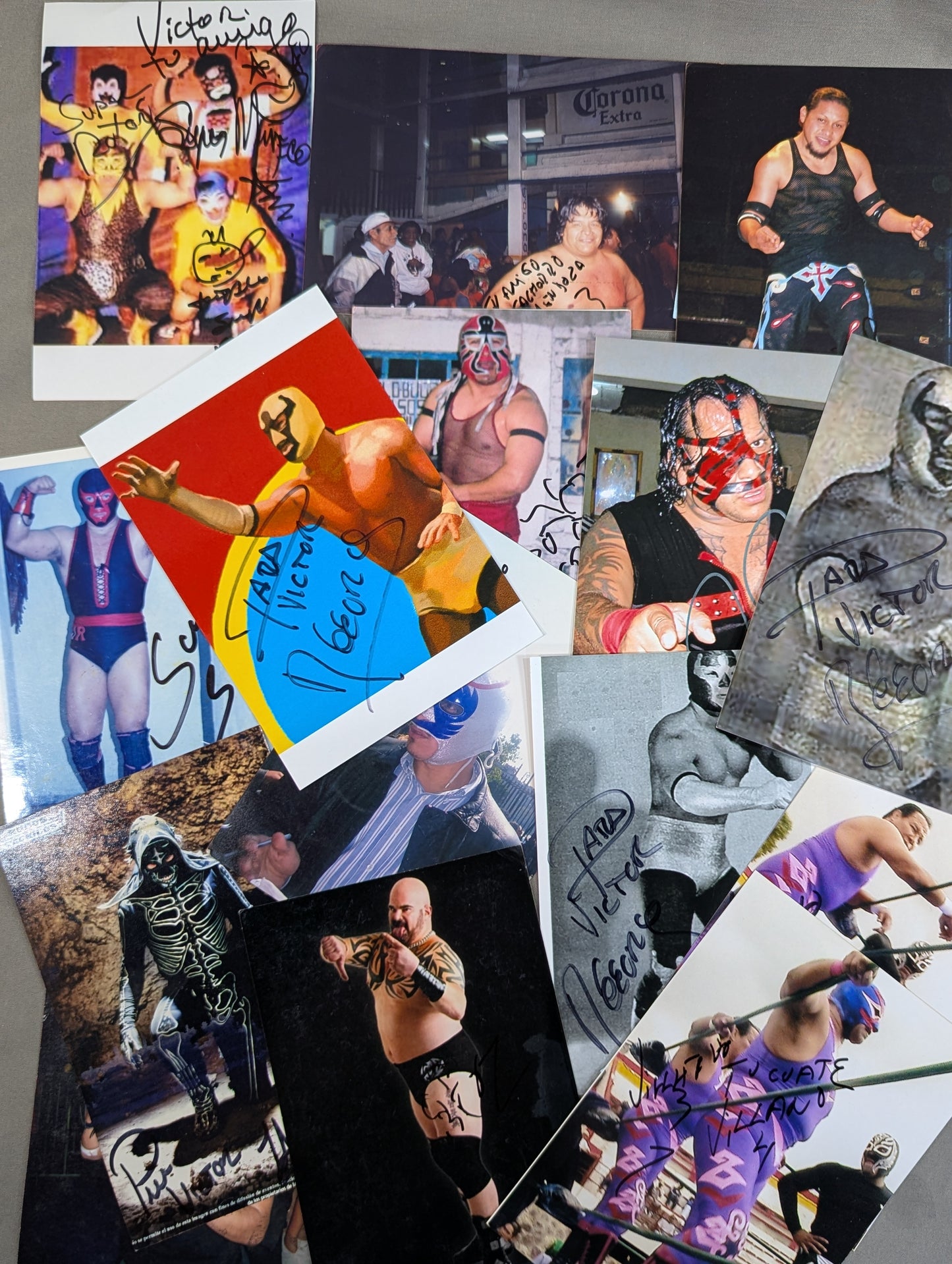 【hand signed autograph】 Mexico Lucha Libre 140 sheets photo set
