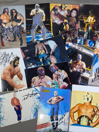 【hand signed autograph】 Mexico Lucha Libre 140 sheets photo set