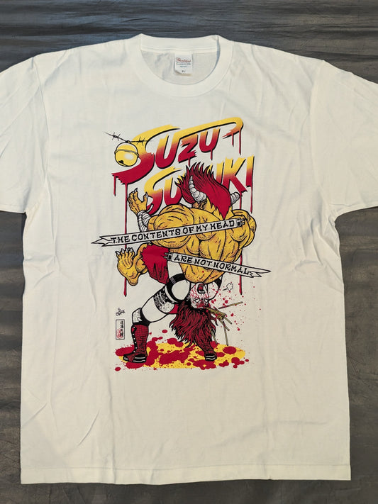 Suzu Suzuki Dojo Appare Illustration T-Shirt (White)