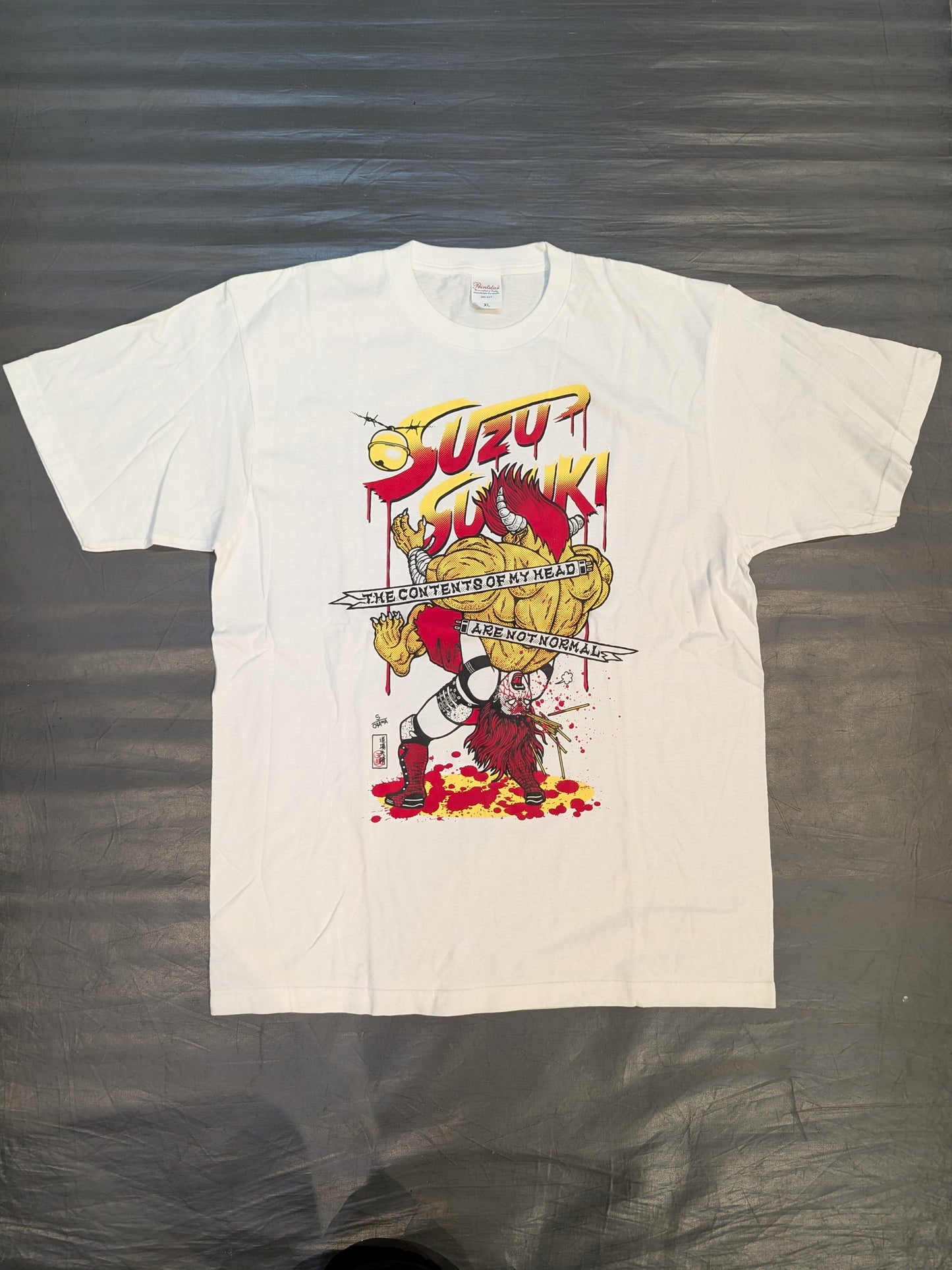 Suzu Suzuki Dojo Appare Illustration T-Shirt (White)
