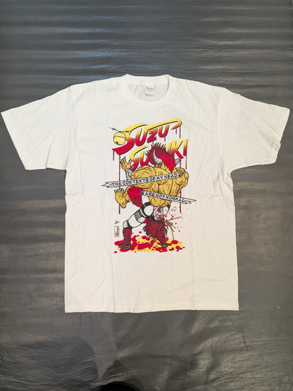 Suzu Suzuki Dojo Appare Illustration T-Shirt (White)