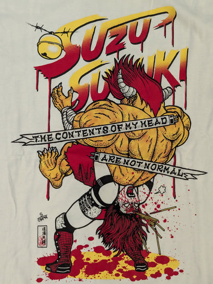 Suzu Suzuki Dojo Appare Illustration T-Shirt (White)