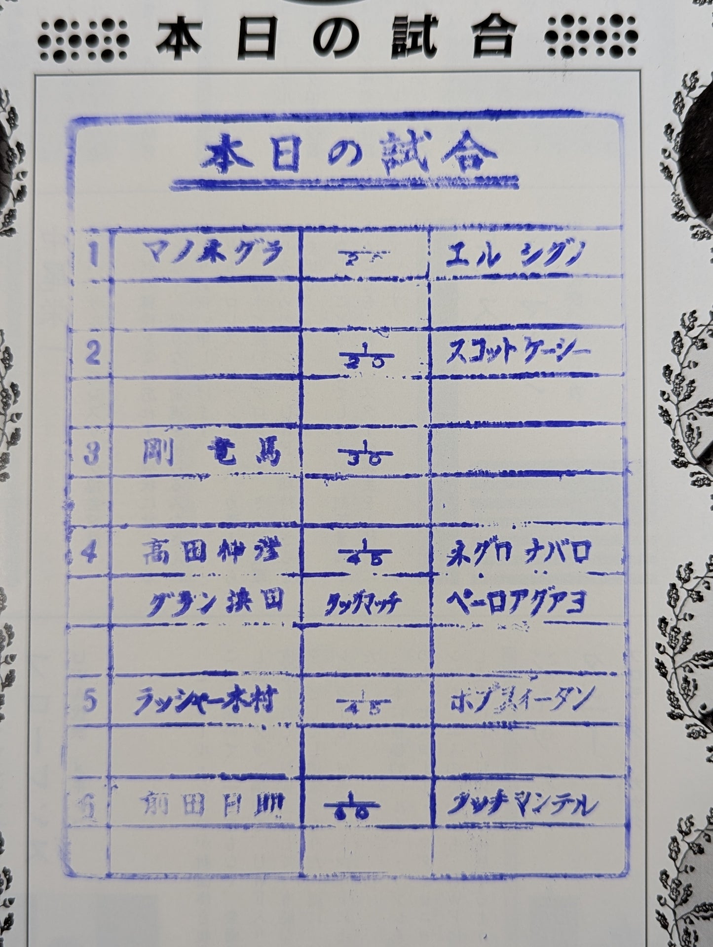 第1次UWF / U.W.F.オープニング・シリーズ