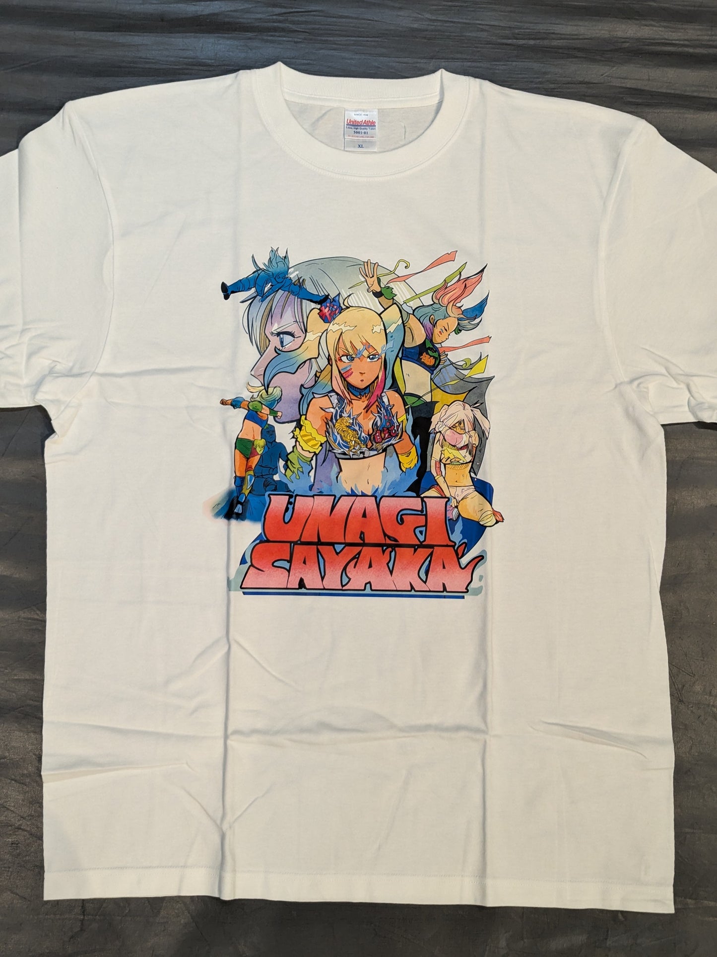 UNAGI SAYAKA Blue Resolve T-Shirt (White)