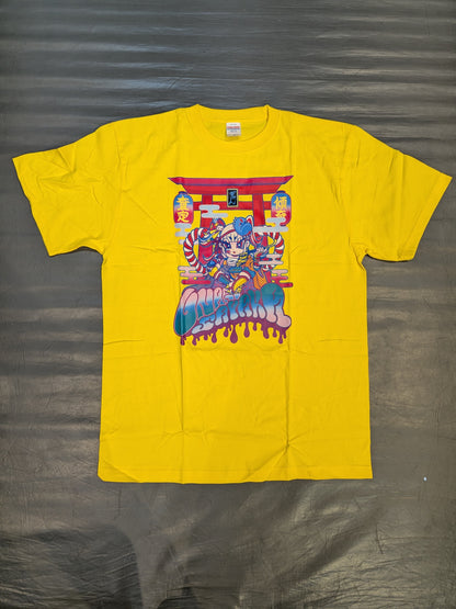 UNAGI SAYAKA "Seems Like Good Fortune" T-Shirt (2) (Yellow)
