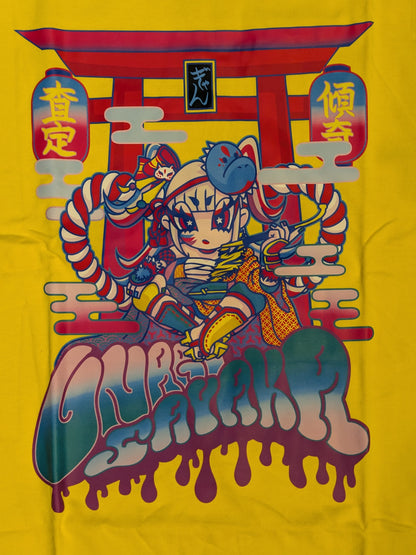 UNAGI SAYAKA "Seems Like Good Fortune" T-Shirt (2) (Yellow)