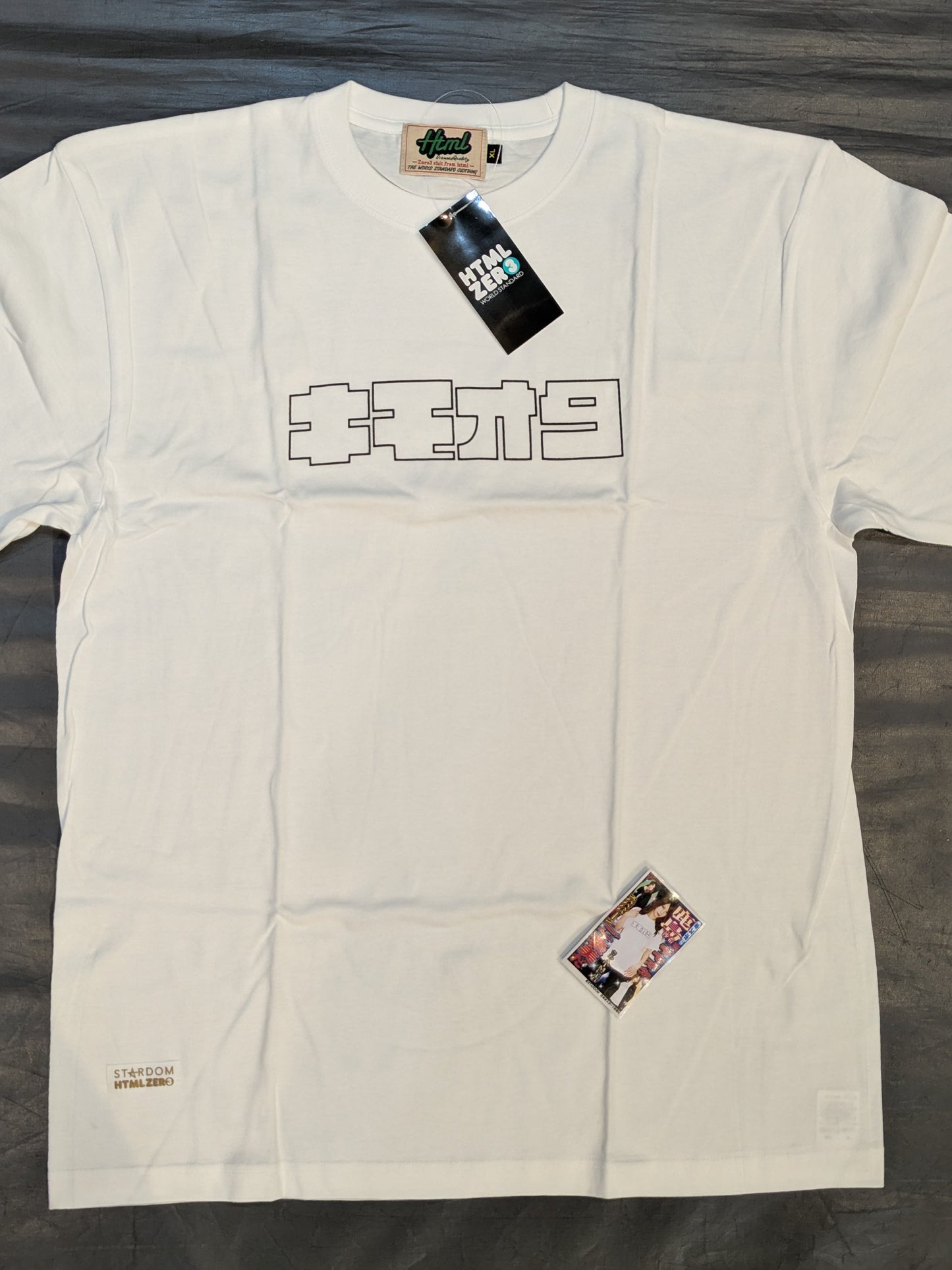 HTML ZERO3× STARDOM Saki Kashima  Collaboration T-Shirt (White)