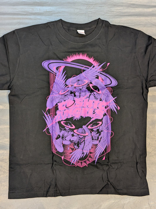 COSMIC ANGELS Illustrated Sleeve T-Shirt