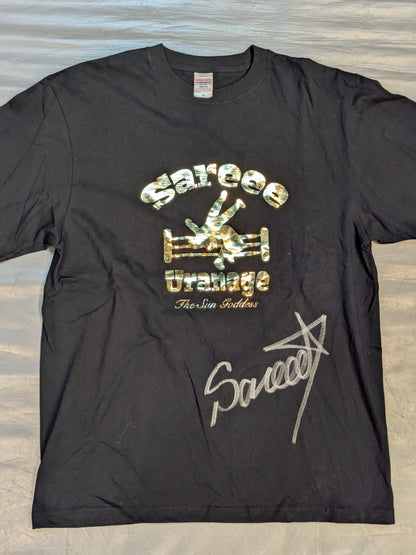 【hand signed autograph】 Sareee (SARRAY)  " 'Ura-nage' T-shirt (Black)