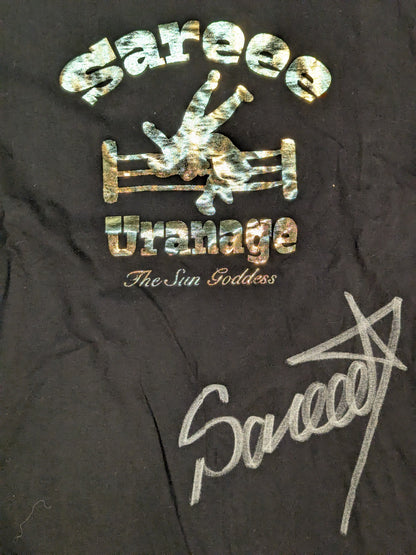 【hand signed autograph】 Sareee (SARRAY)  " 'Ura-nage' T-shirt (Black)