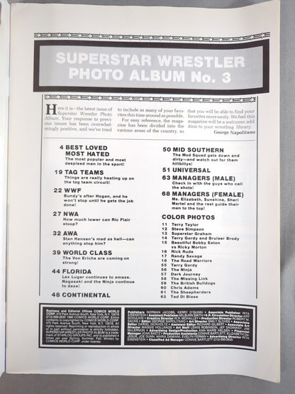 SUPERSTAR WRESTLER PHOTO ALBUM
