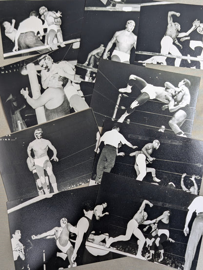 Mil Mascaras 1960s~70s Black and White Set of 63 match photos