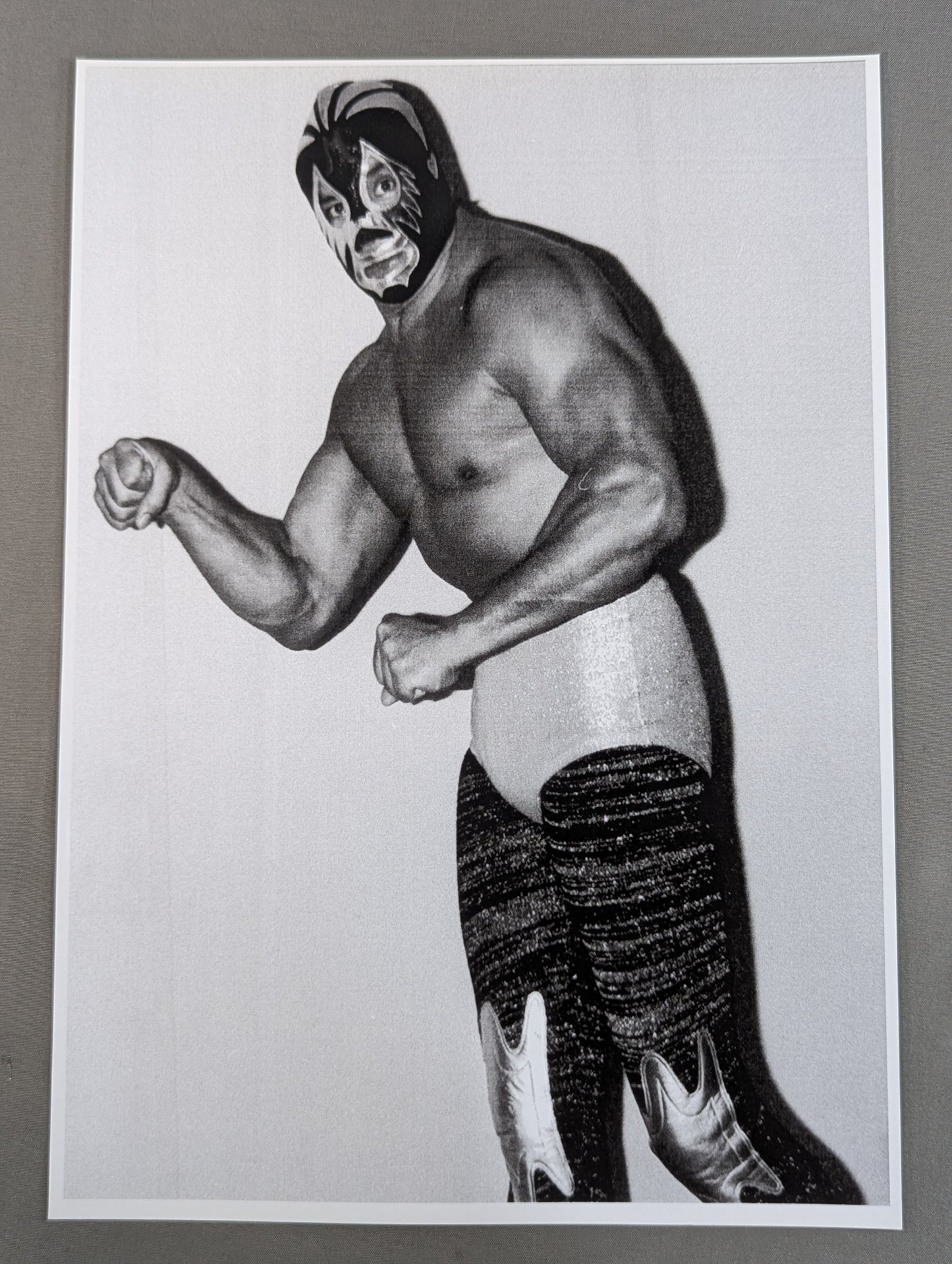 Mil Mascaras  Black and White  big Print photo (D-2)