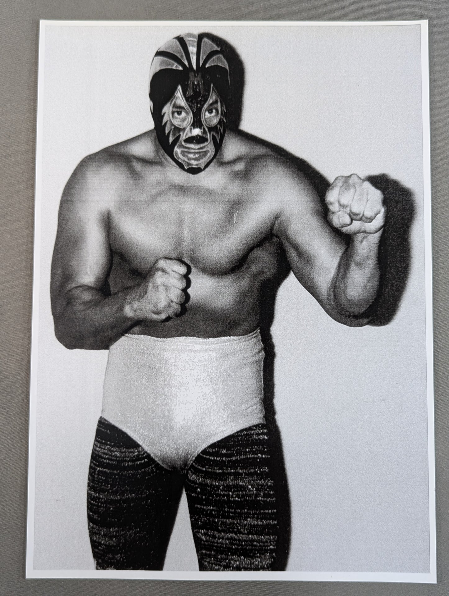Mil Mascaras  Black and White  big Print photo (D-3)