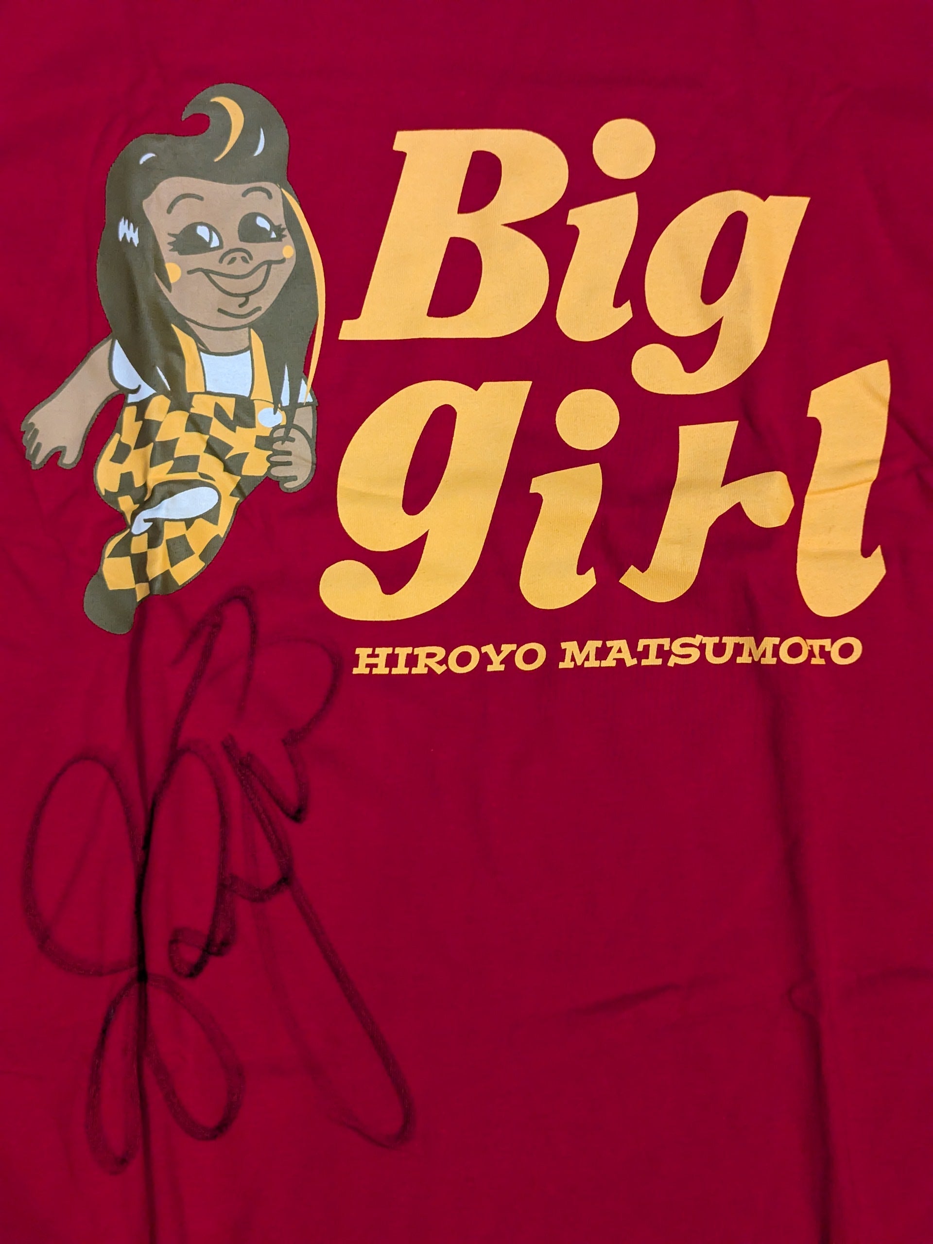直筆サイン入り】松本浩代「Big girl」Tシャツ – 闘道館