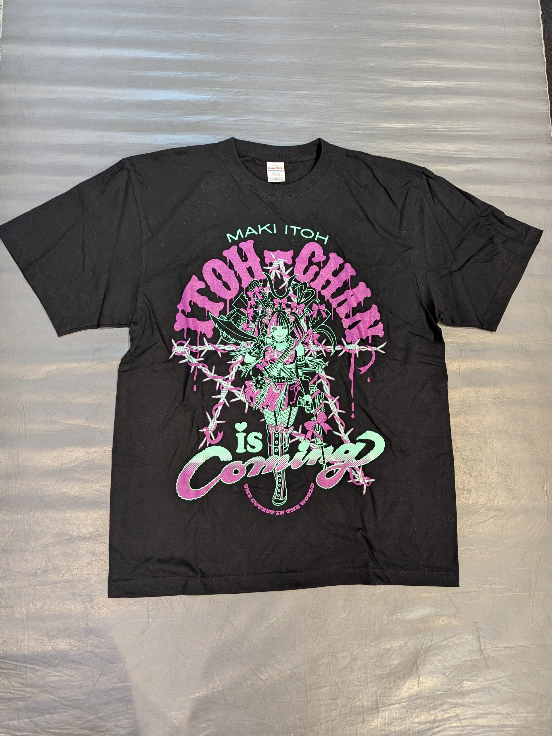 STARDOM　伊藤麻希 ITOH-CHAN is Coming Tシャツ L 伊藤麻希「ITOH-CHAN is Coming」Tシャツ① – 闘道館