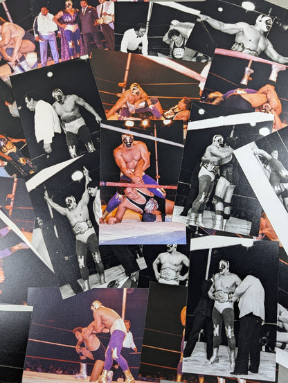1988 ★IWA★ Mil Mascaras vs Enrique Vera Match photo set