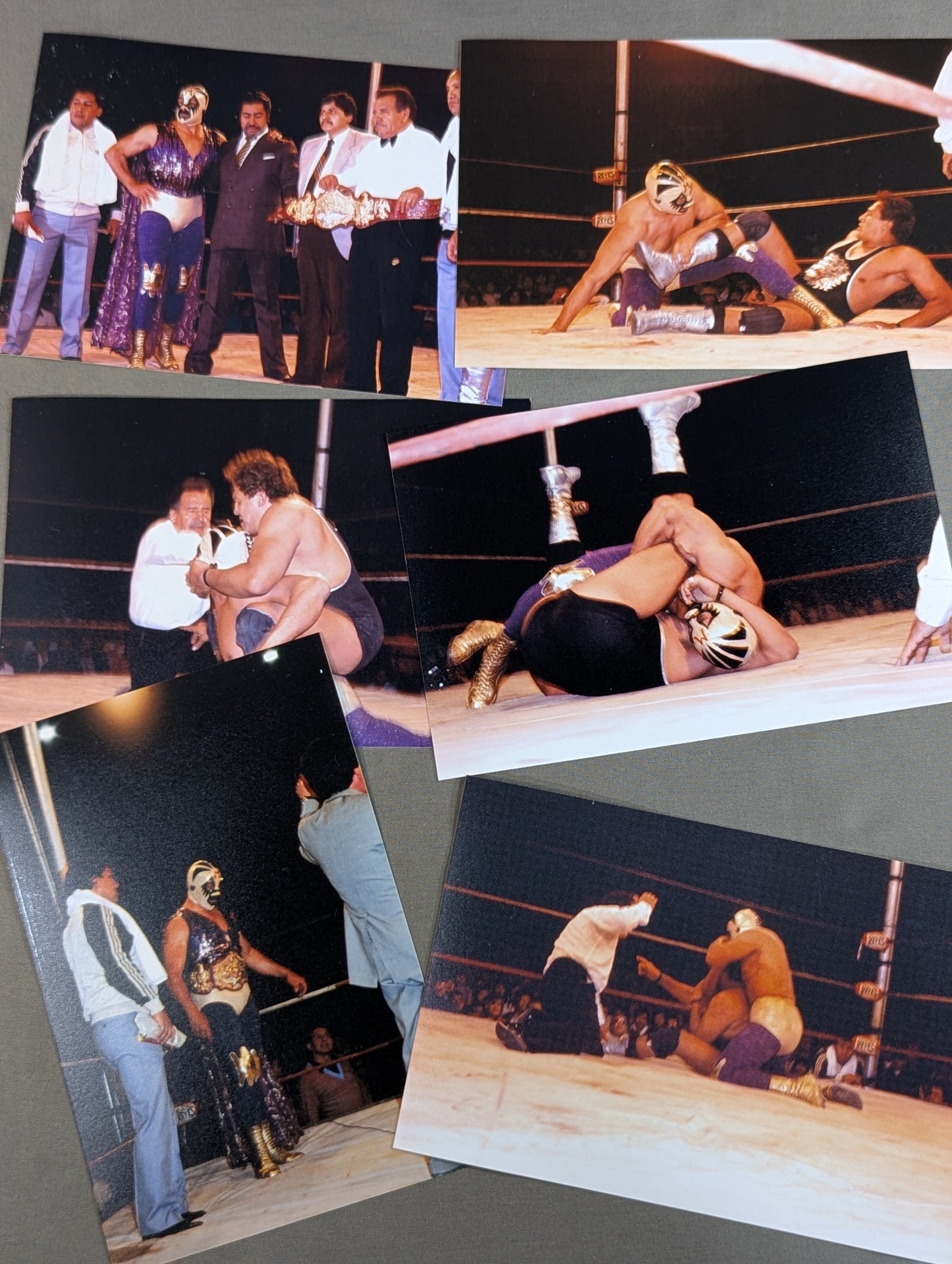 1988 ★IWA★ Mil Mascaras vs Enrique Vera Match photo set